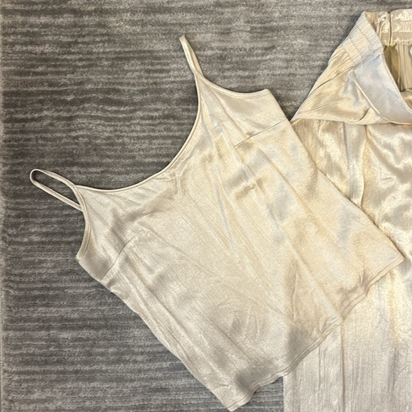 Vintage shimmery Night lights by Michael Calderon pantsuit set made in USA 4 - Picture 4 of 11